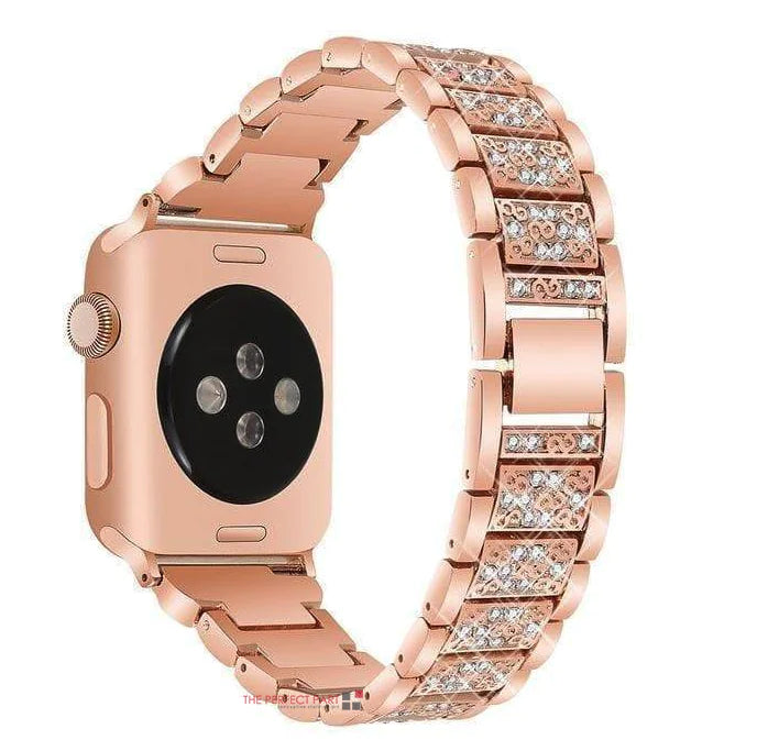 Crystal Bling Band Case iWatch Strap For Apple Watch Ultra Series 8 7 SE 6 5 4 3 - Anti Spier 