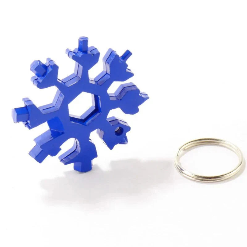 18-in-1 Snowflake Multi-Tool: Outdoor Camping Wrench, Bottle Opener, Screwdriver Anti Spier