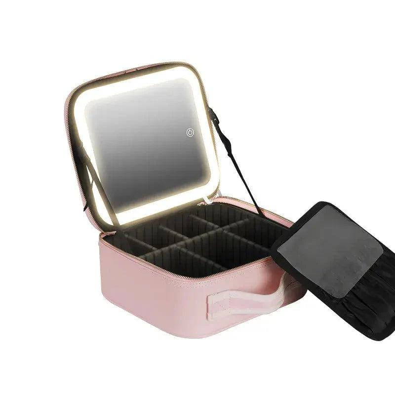 Smart LED Cosmetic Case with Mirror Anti Spier