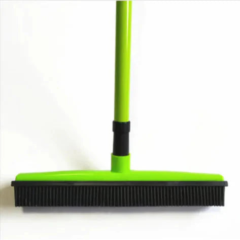 Pet Hair Remover Rubber Broom with Carpet Rake Anti Spier