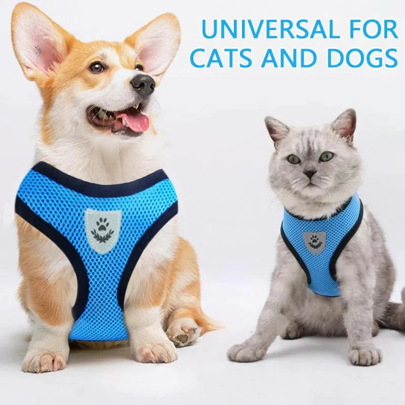 Cat Dog Pet Harness Adjustable Control Vest Dogs Reflective S M L XL Leash Anti Spier