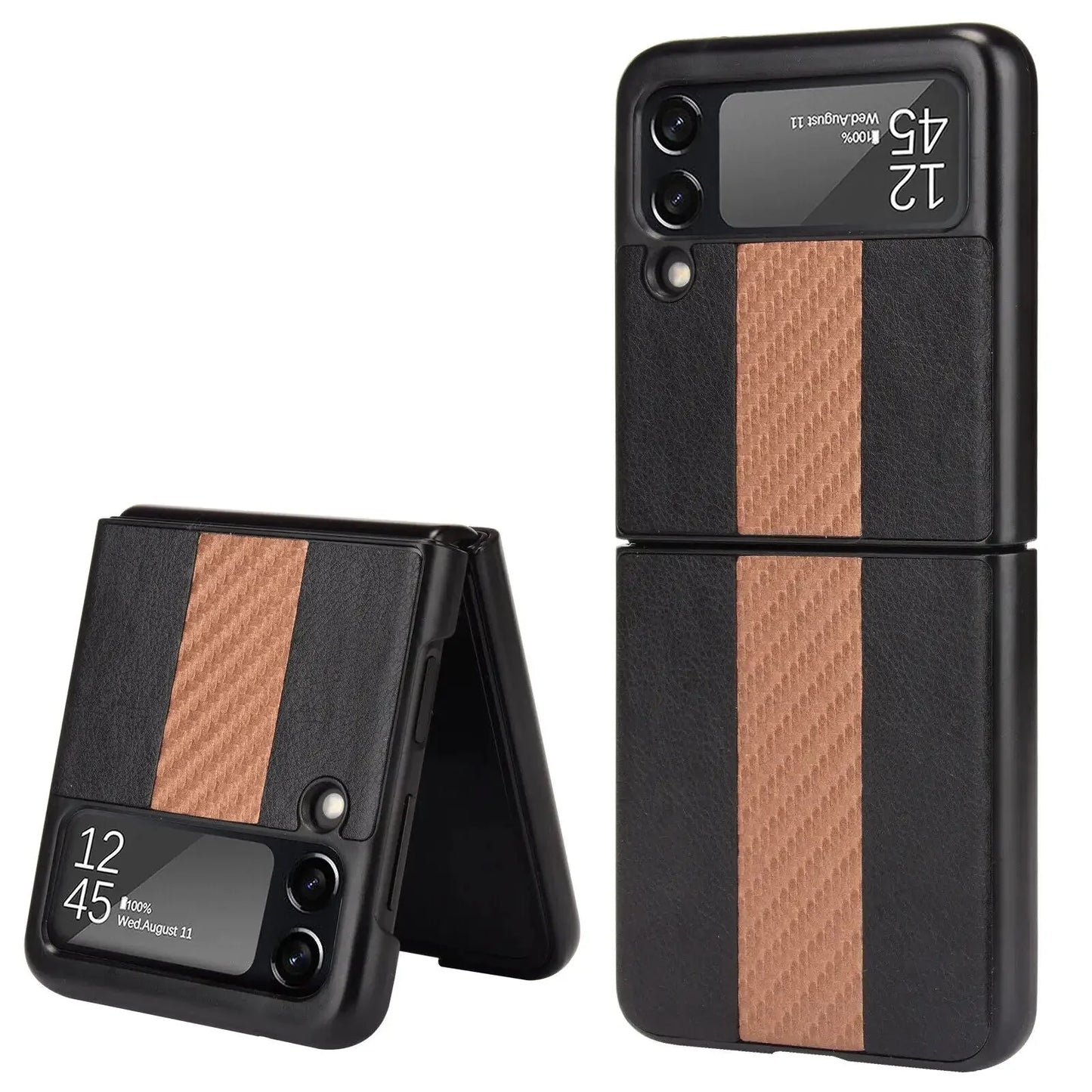 For Samsung Galaxy Z Flip 3 5G Slim Folding Leather Shockproof Phone Case Cover Anti Spier