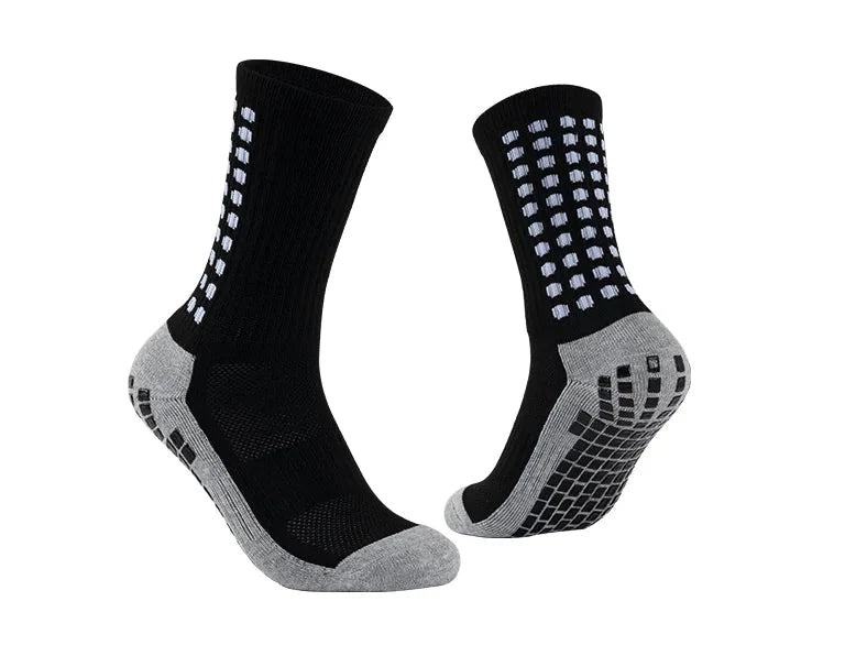 3 Pair Sport Socks Anti Slip W/ Grip Soccer Men Football Basketball Sock Premium Anti Spier
