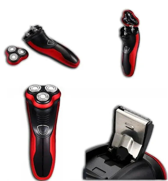 Men's Razor Rotary Waterproof Electric Shaver Pop-Up Trimmer Wet Dry Cordless Anti Spier