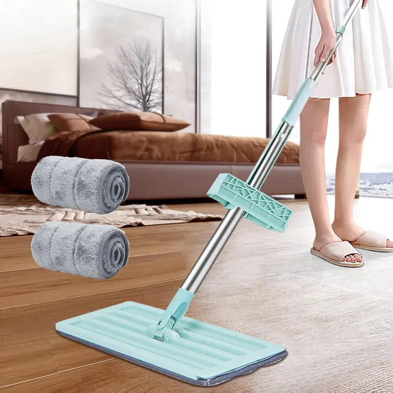 360 Hands-Free Microfiber Floor Mop Anti Spier