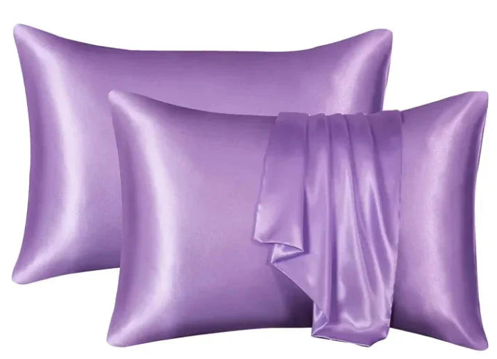 Silk-like Solid Color Pillowcase Anti Spier