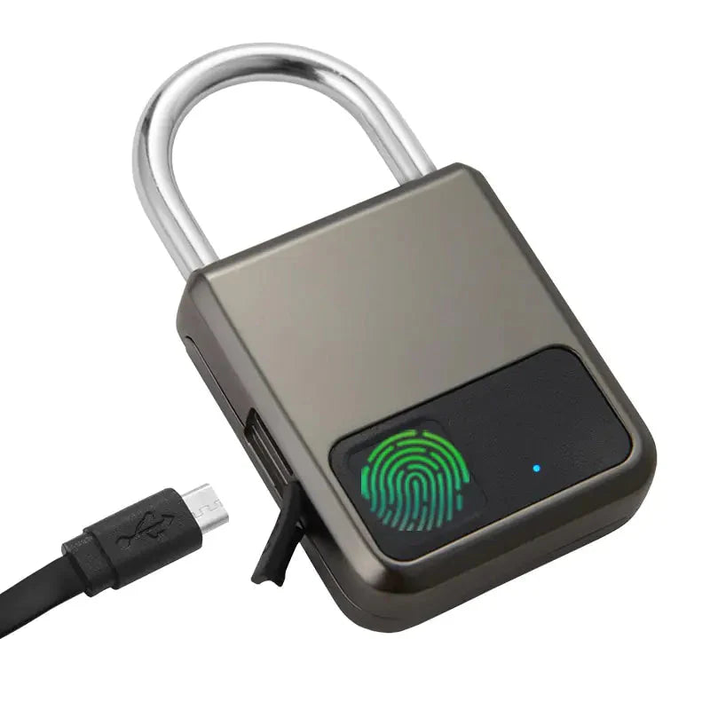 Security Unlock Fingerprint Padlock Anti Spier