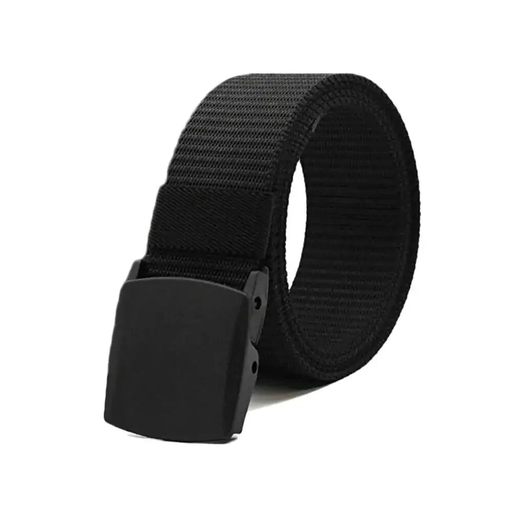 Men's Plastic Cam Buckle Nylon Belt Anti Spier