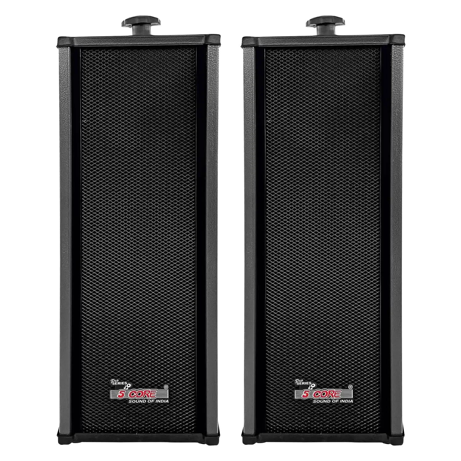 5Core Outdoor Speakers Stereo In Wall 100W Peak Passive Home Audio System Anti Spier