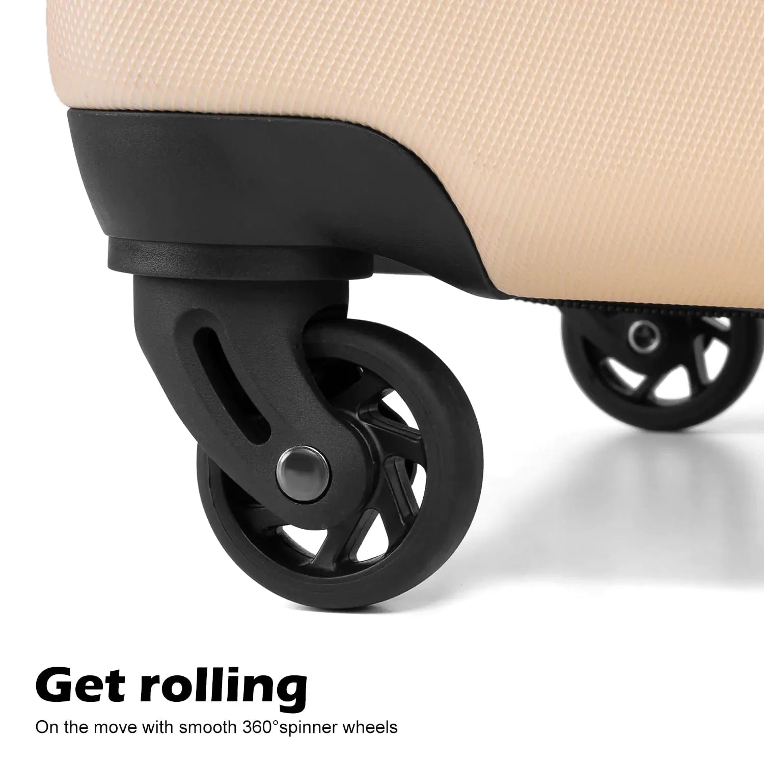 Coolife Luggage 3 Piece Set Suitcase Spinner Hardshell Lightweight TSA Lock (black, 3 piece set(20in24in28in)) black 20in24in28in Anti Spier