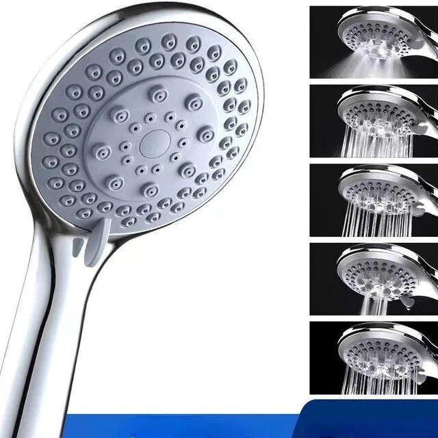 High Pressure Shower Head 5 Settings Handheld Shower Heads Spray With 5 FT Hose Anti Spier