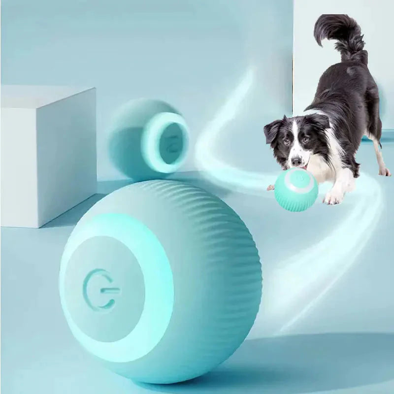 Electric Dog Toys Smart Puppy Ball Toys For Cat Small Dogs Funny Auto Rolling Ball Self-moving Puppy Games Toys Pet Accessories Anti Spier