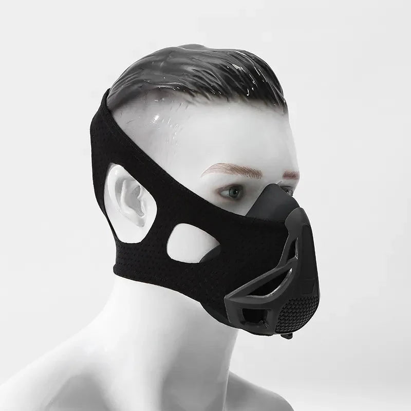 Black Exercise Resistance Mask Anaerobic Adjustable Anti Spier
