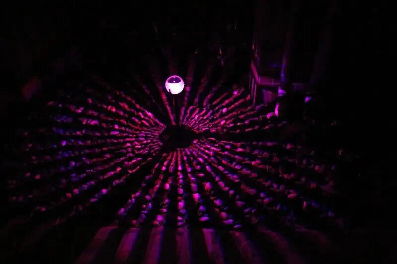 Outdoor Solar LED Floating Light Garden Pond Pool Lamp Rotating RGB Color Change Anti Spier