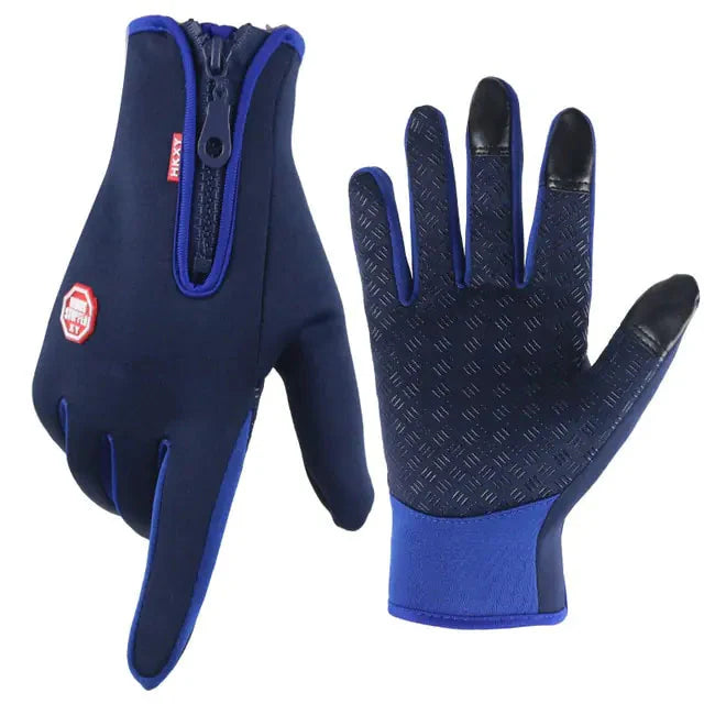 Unisex Touchscreen Thermal Full Finger Gloves Anti Spier