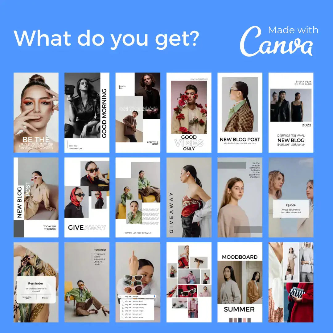 Downloadable Instagram Story 100 Template Anti Spier