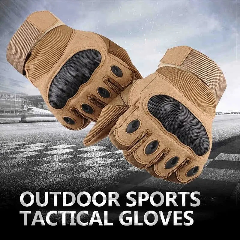 Tactical Motorcycle Motocross Full Finger Gloves Motorbike Riding Racing Mittens Anti Spier