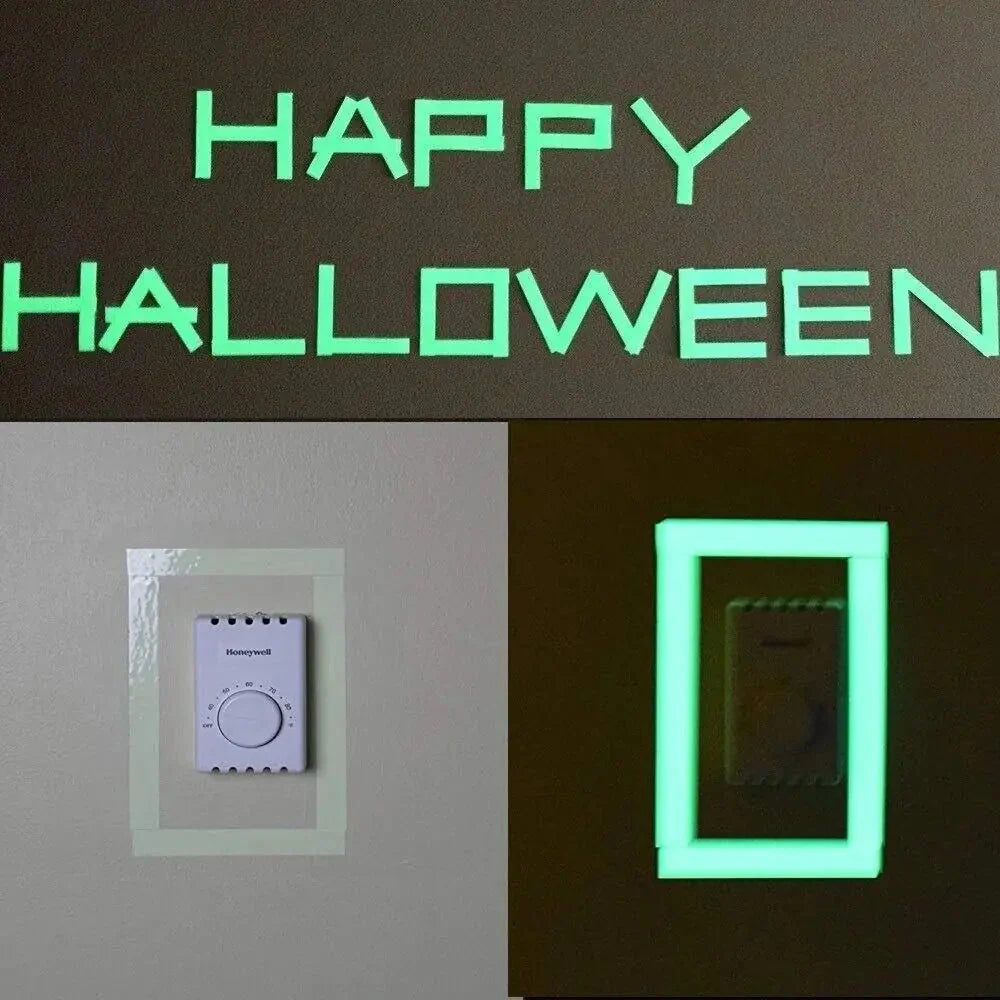 2PC Luminous Tape Self Adhesive Glow In The Dark Wall Sticker Fluorescent Light Anti Spier