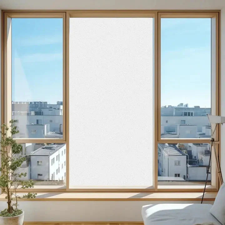 Static Cling Window Film - Frosted 3D Decorative Vinyl Anti Spier