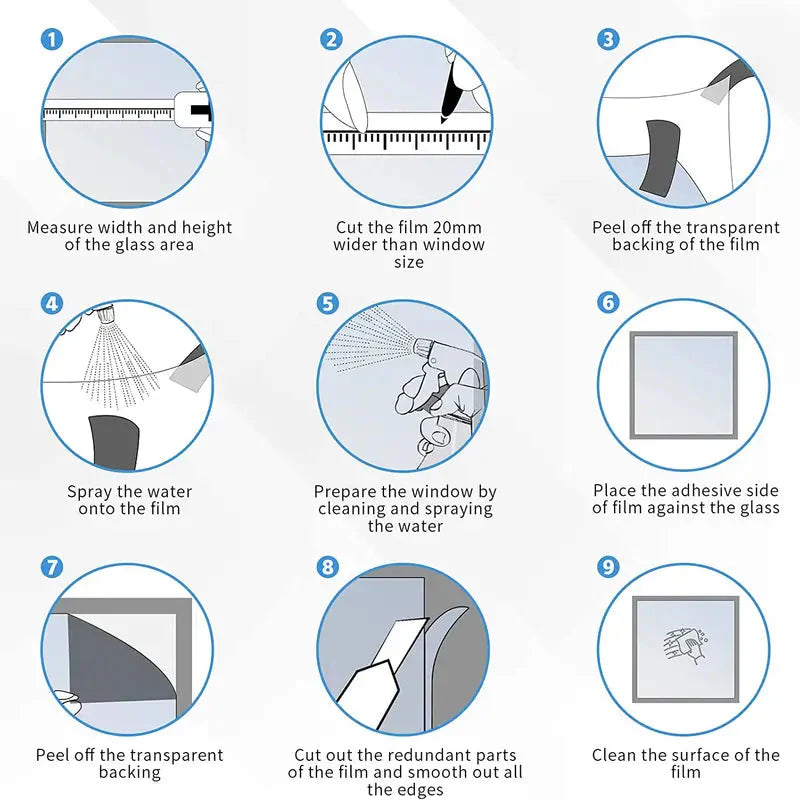 One-Way Daytime Privacy Window Film - Brown-Silvery Anti Spier