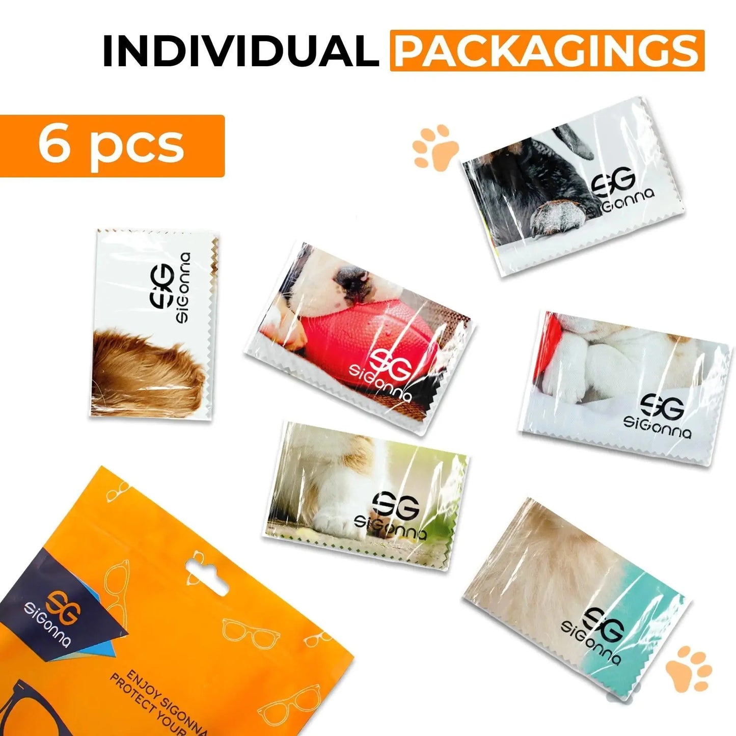 Microfiber Cleaning Cloth for Glasses Lens Camera Phone Screen 6 Pcs Very Soft Anti Spier