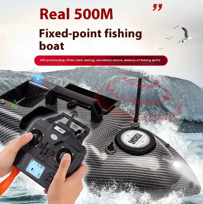 Smart Auto-Return Remote Controlled Fishing Bait Boat Anti Spier