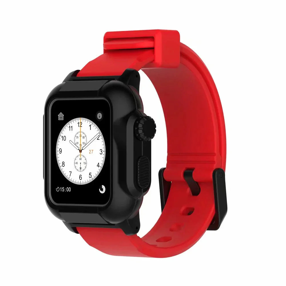 Waterproof Box Case Strap For Apple Watch Anti Spier