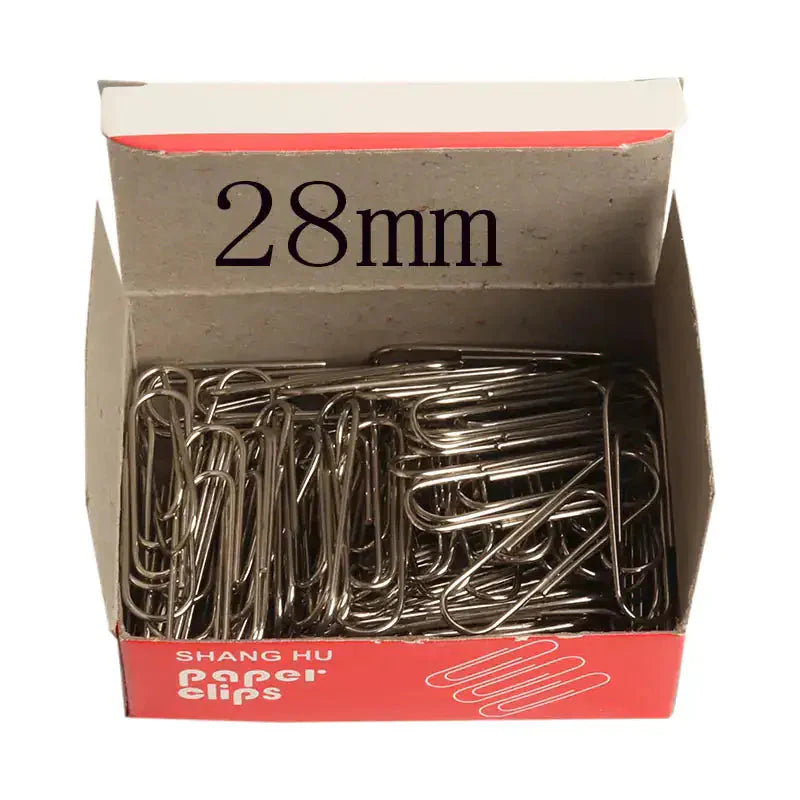 Paper Clip (28mm) Regular Silver (100/Pack) Anti Spier