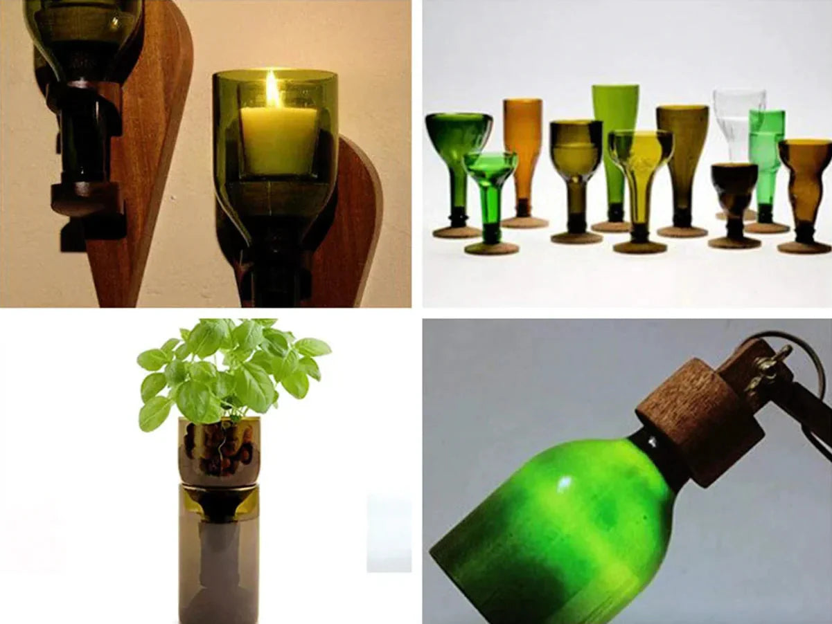 Glass Bottle Cutter Kit Beer Wine Jar DIY Cutting Machine Craft Recycle Tools US Anti Spier