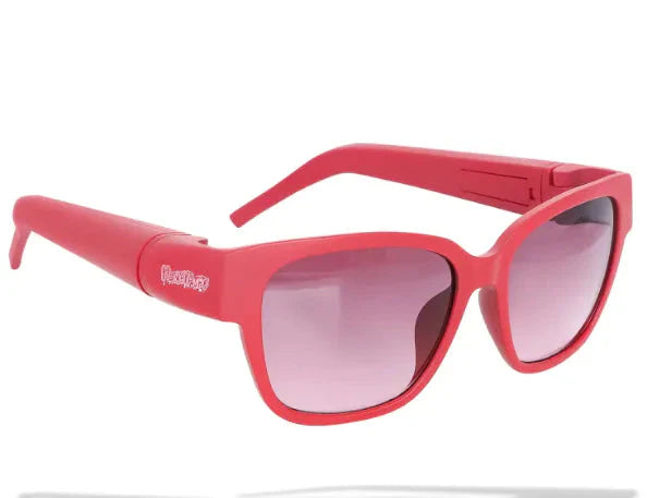 Sunglasses with Hidden Horn Tube Storage Anti Spier