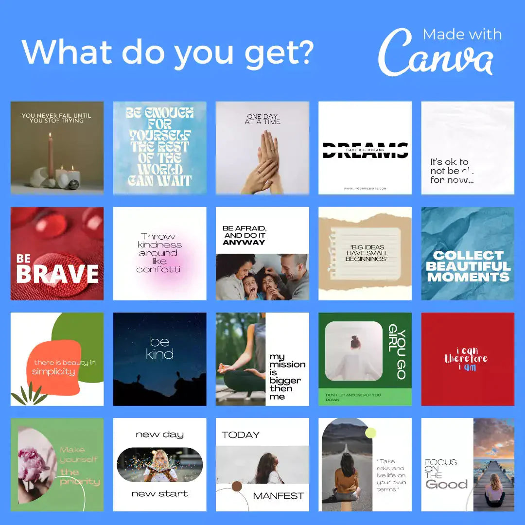 Downloadable Instagram Content Quote 100 Template Anti Spier