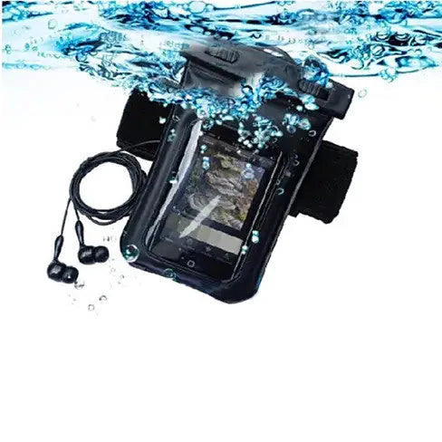 Waterproof Bag for you Smartphone with Music Out Jack and Waterproof Headphones Anti Spier