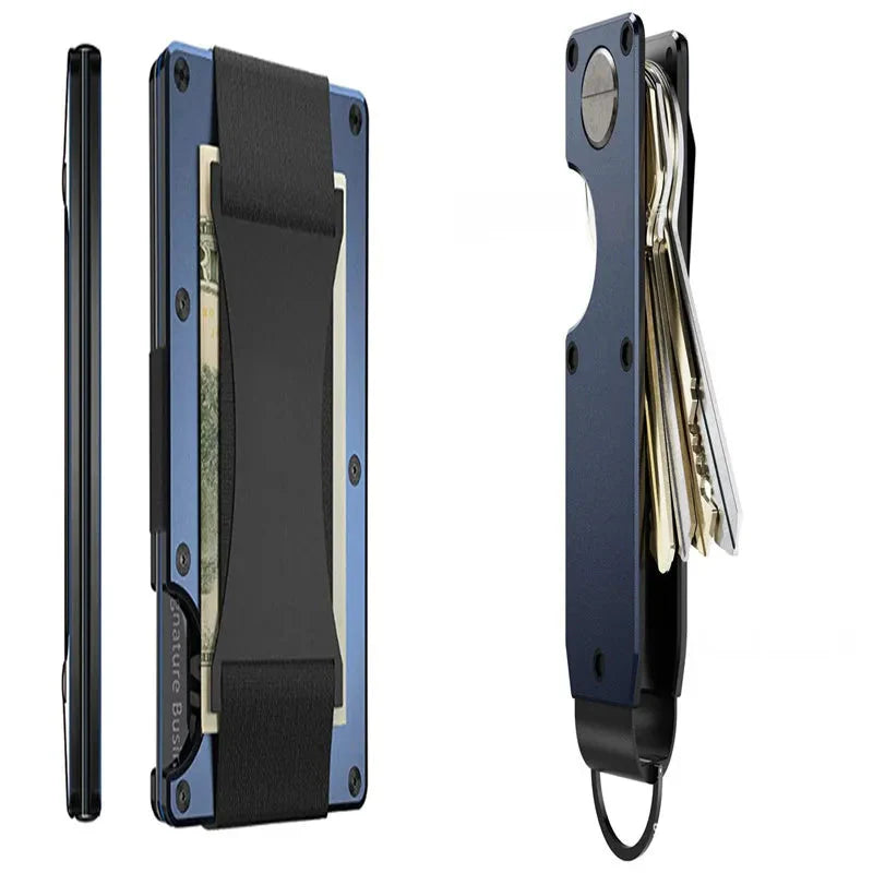 New Metal Card Bag Carbon Fiber Wallet Wallet RFID Anti-theft Swiping Blocking Technology Anti Spier