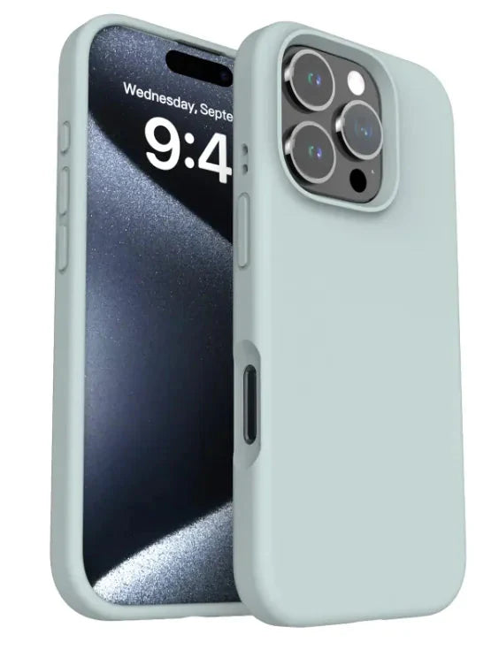 Solid Color Drop-resistant Phone Case Liquid Silicone Phone Case Anti Spier