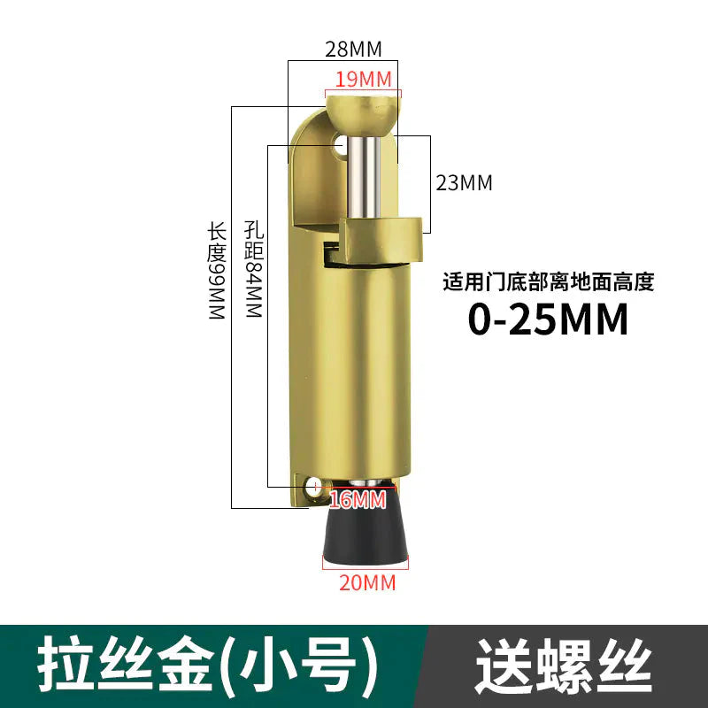 Invisible Foot-operated Door Stopper and Holder Anti Spier
