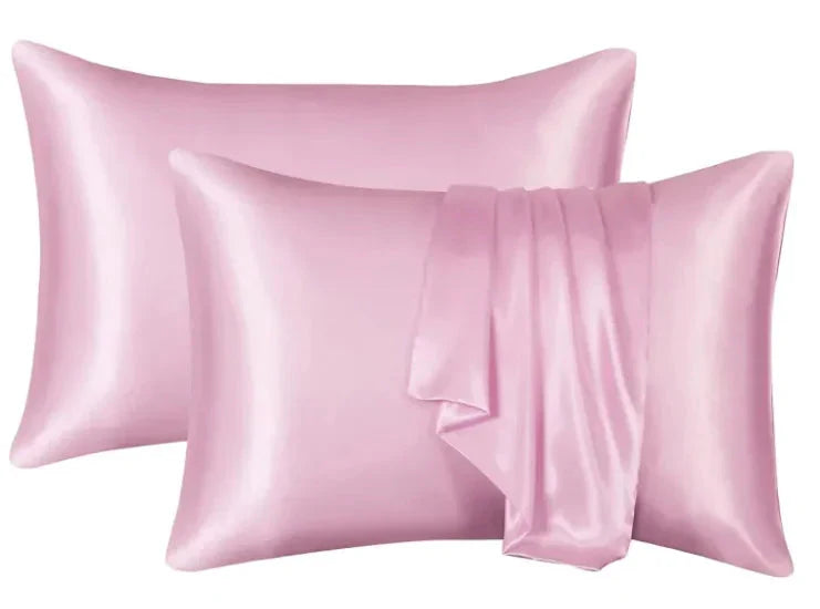 Silk-like Solid Color Pillowcase Anti Spier