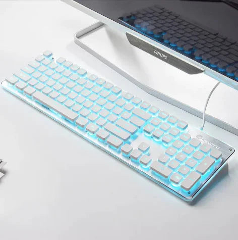 USB Wired Luminous Gaming Keyboard – Ideal for Home & Office Use Anti Spier