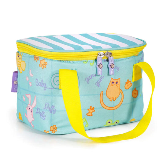 Milk&Moo Insulated Lunch Box For Kids, Turquoise Anti Spier