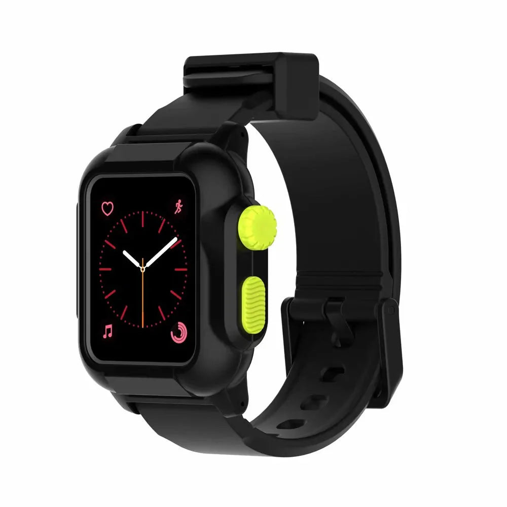 Waterproof Box Case Strap For Apple Watch Anti Spier