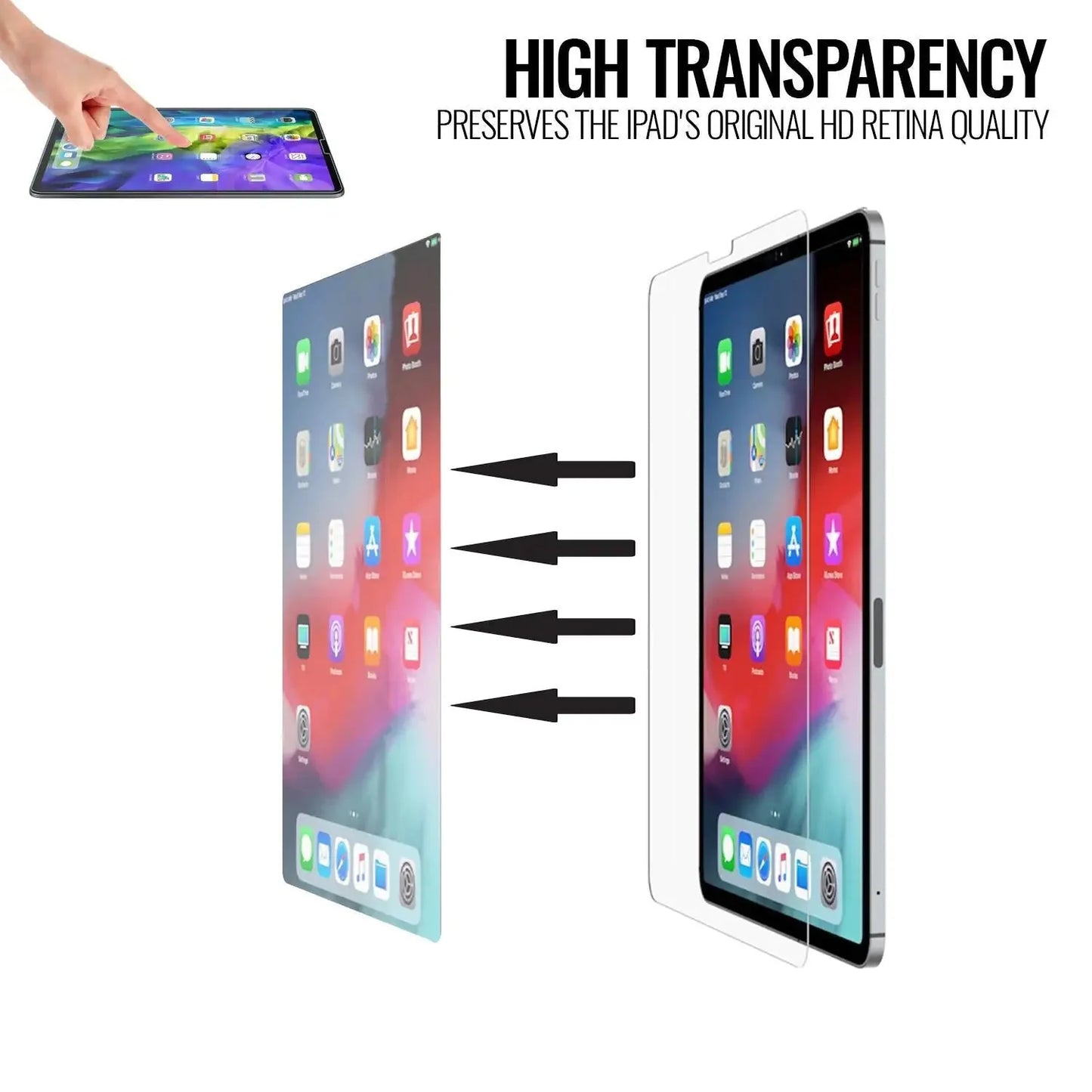 Screen Protector For iPad Pro 11 Tempered Anti Spier