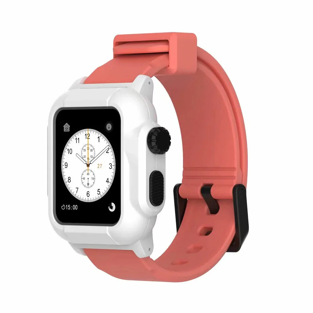 Waterproof Box Case Strap For Apple Watch Anti Spier