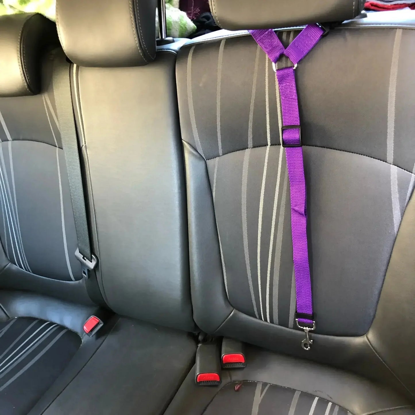Pet Car Seat Belt & Harness Safety And Style Anti Spier