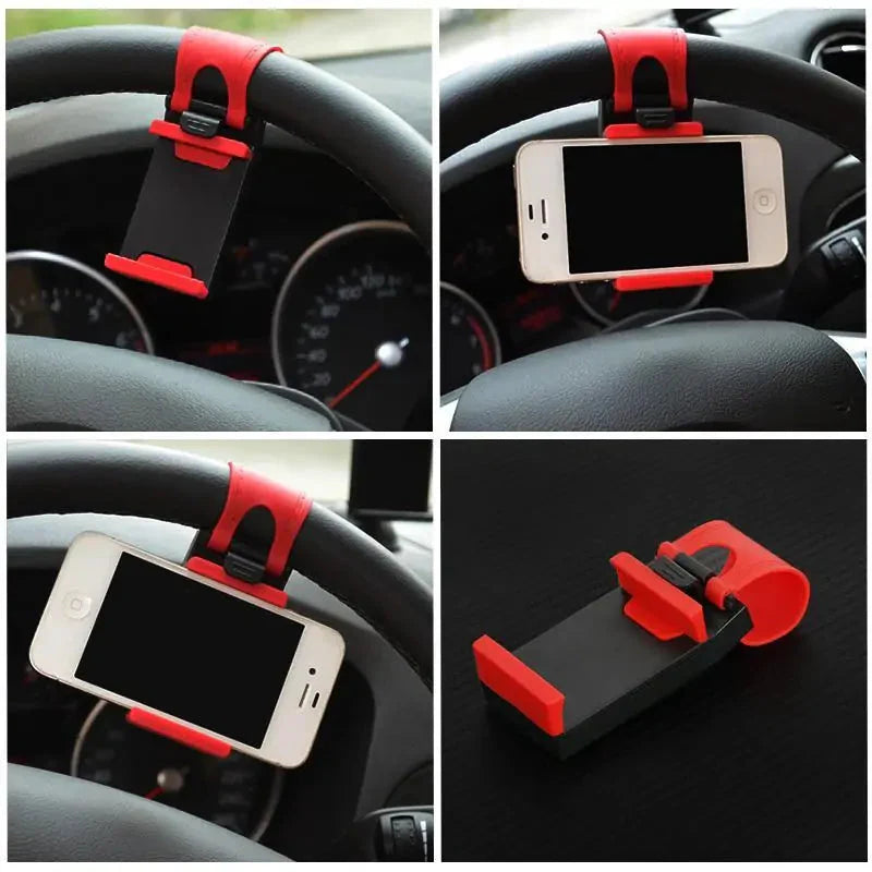 Steering Wheel Universal Smartphone Holder Anti Spier