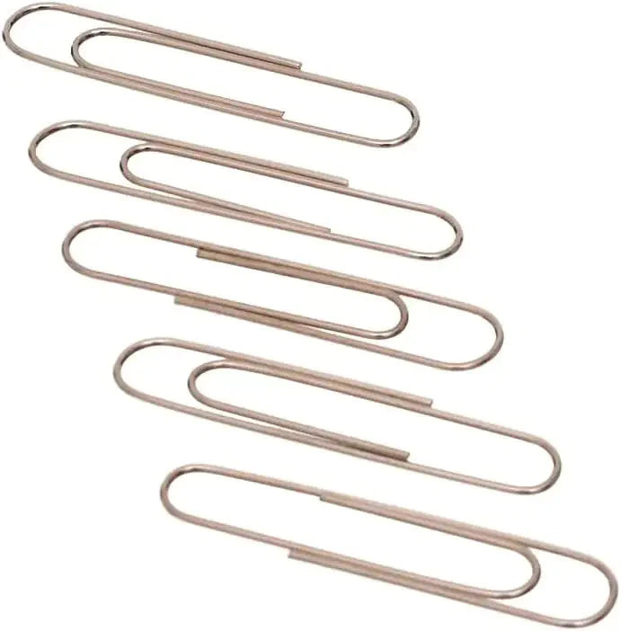 Jumbo (50mm) Silver Paper Clip (100/Pack) Anti Spier