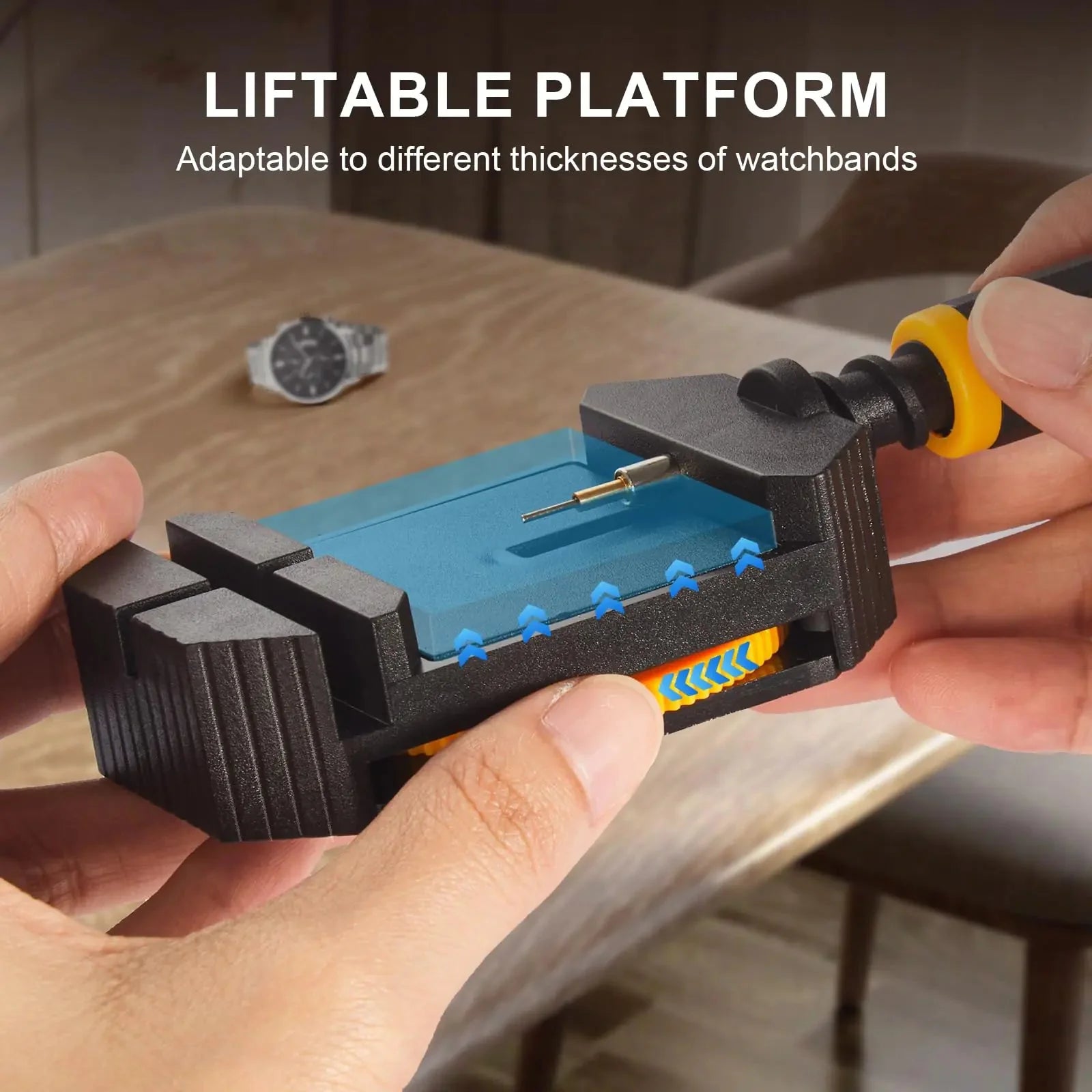 JOREST Watch Link Removal Kit, Resizing Tool for Bracelet Adjustment & Replacement, Pin Remover for Sizing Strap, Watch Adjuster, Hammer for Watch Repair, Adjust Band, with User Manual, Punches Orange Anti Spier