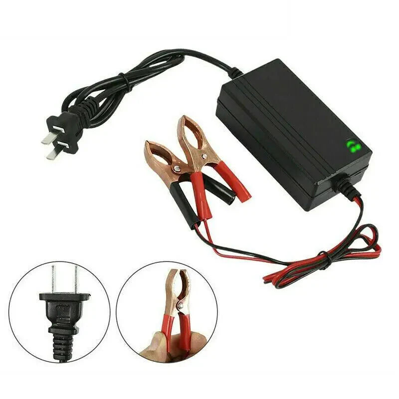 Portable 12V Auto Car Battery Charger Truck Trickle Maintainer Boat Motorcycle Anti Spier
