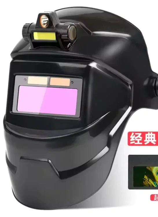 Auto-Darkening Welding Mask with Large View – Adjustable Light for Arc Welding, Grinding, and Cutting Anti Spier
