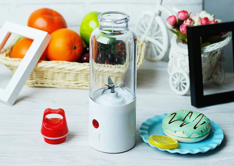 High-Power Portable Juicer Cup with Detachable Lid Anti Spier