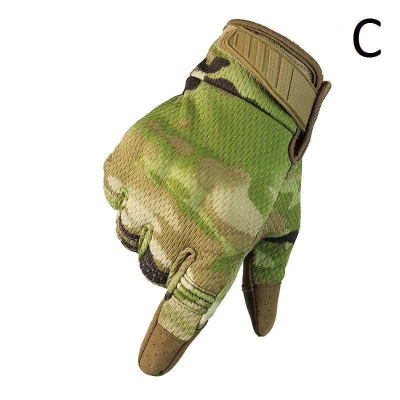 Men Breathable Full Finger Gloves Anti Spier
