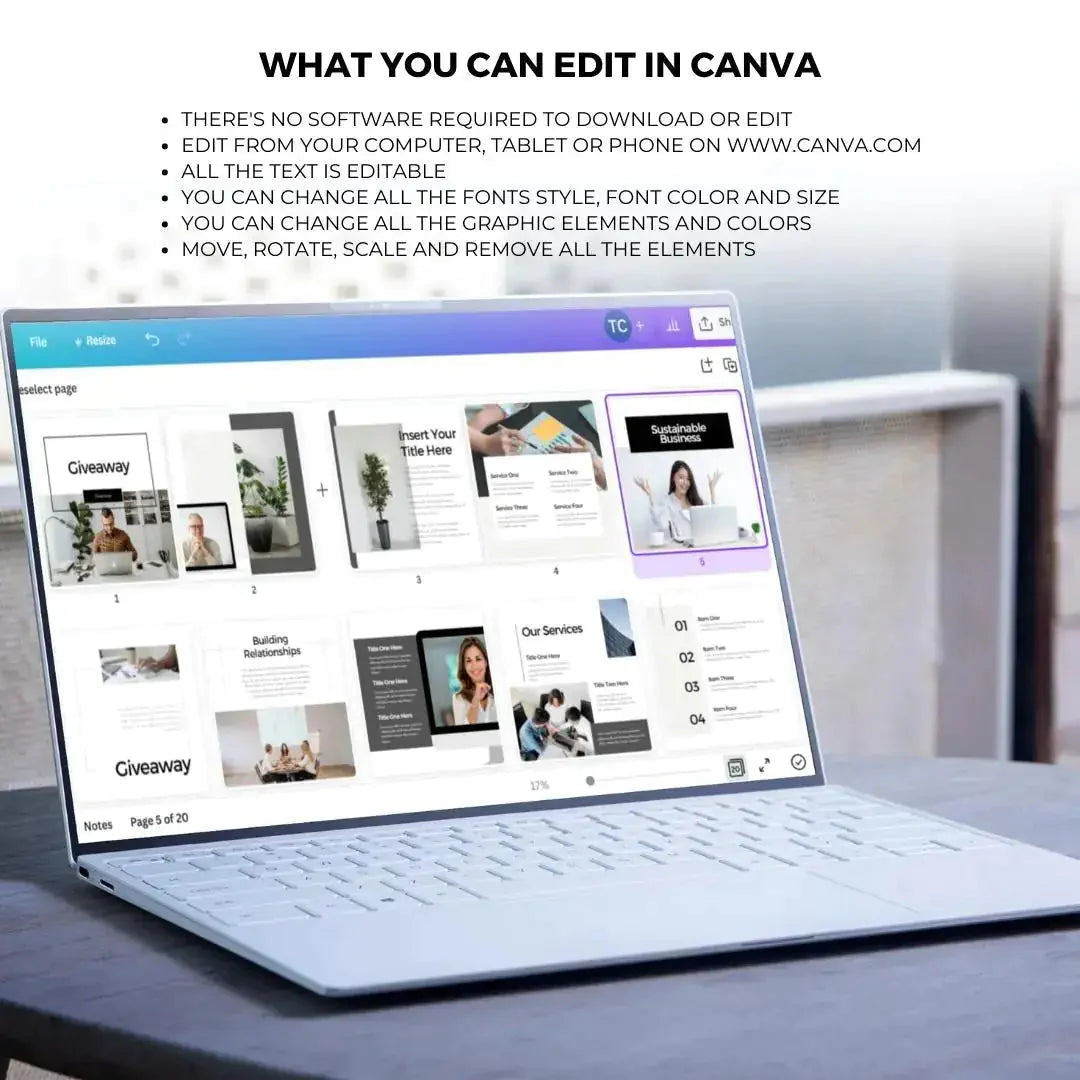 Downloadable Minimalist Business Social Media Template Bundle Anti Spier